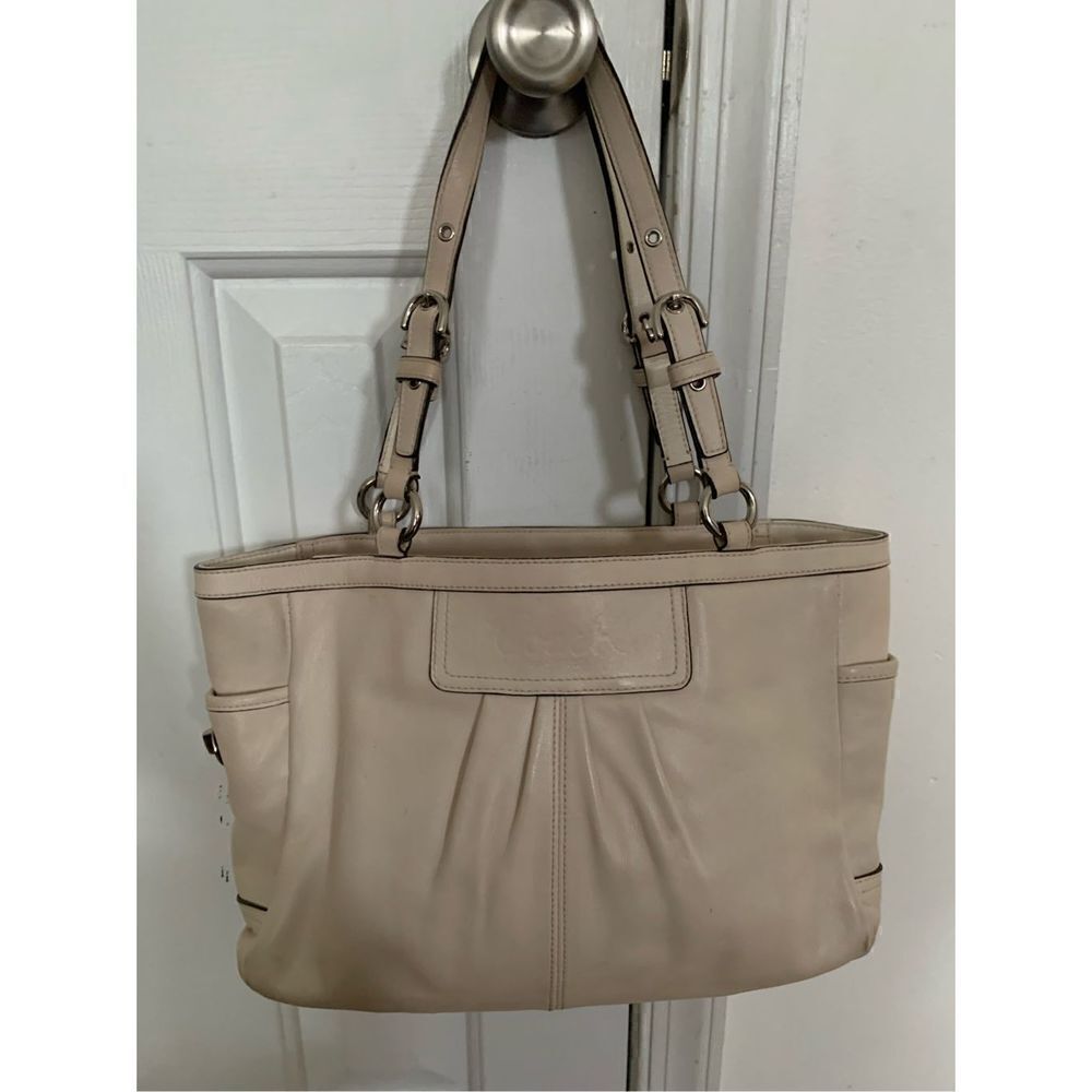 Coach off white or cream shoulder bag
